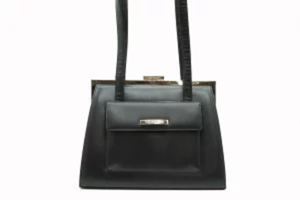 Saint Laurent Hobo Shoulder Leather Tote Bag Black